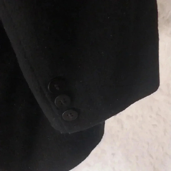 Eddie Bauer Black Cashmere/Wool Coat. Size - Picture 6 of 8